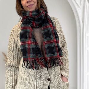 J. Crew Plaid Scarf Made in Italy